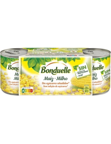 MAIZ BONDUELLE PK-3 x 140 GRS P.ESCURRID